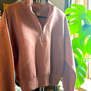 Pink Half-Zip Pullover
